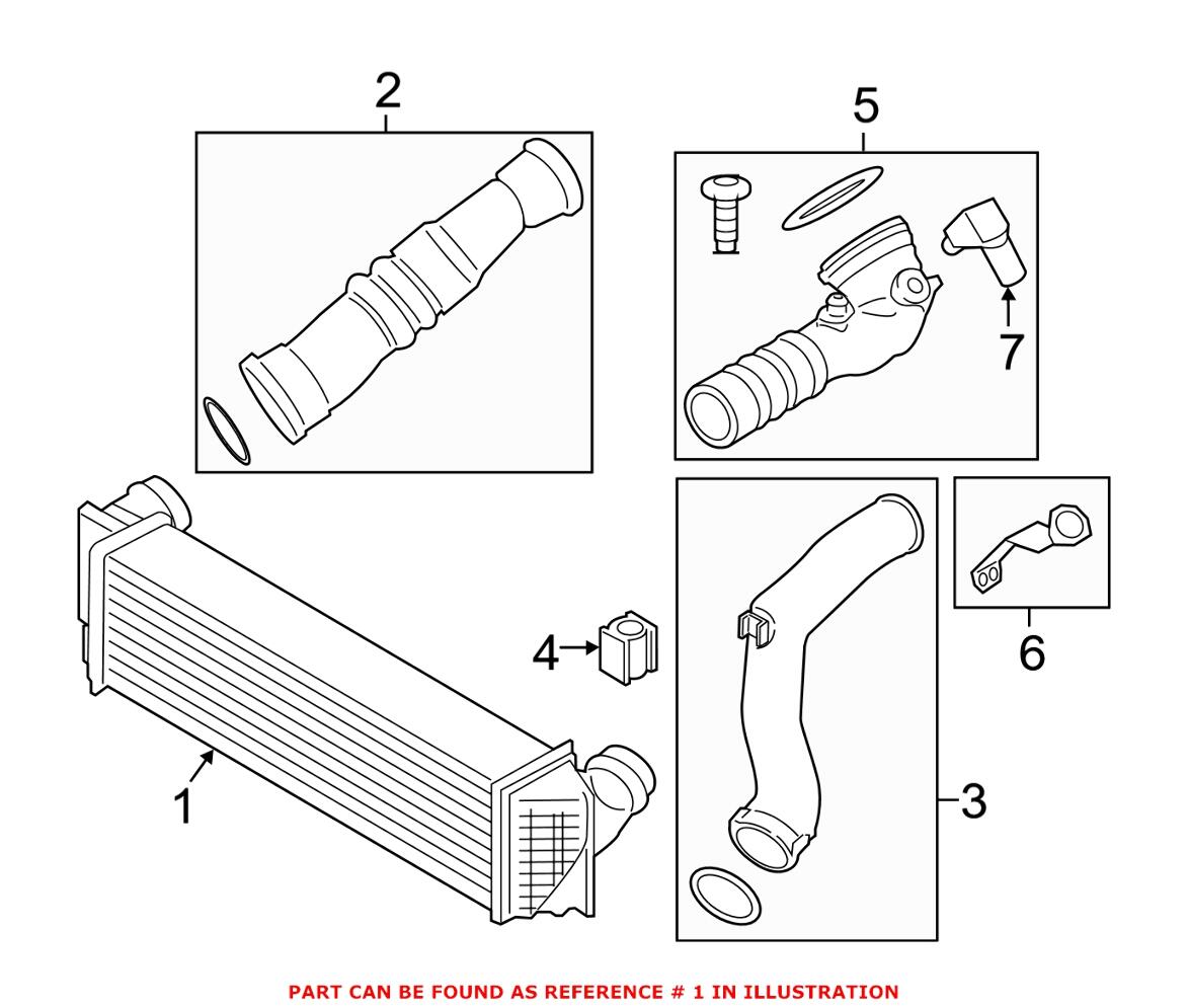 BMW Intercooler 17117605664